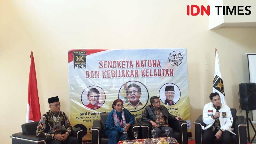 Preskon Sengketa Natuna dan Kebijakan Kelautan. (IDN Times/Indiana Malia)