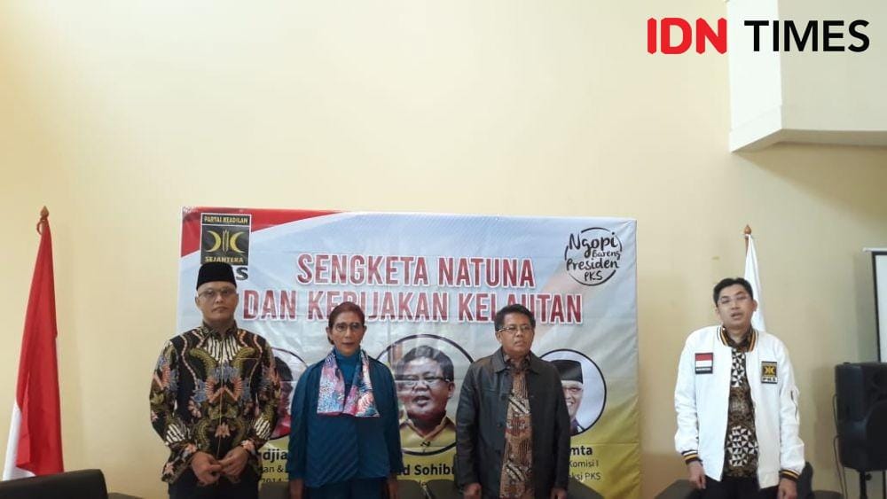 Preskon Sengketa Natuna dan Kebijakan Kelautan. (IDN Times/Indiana Malia)