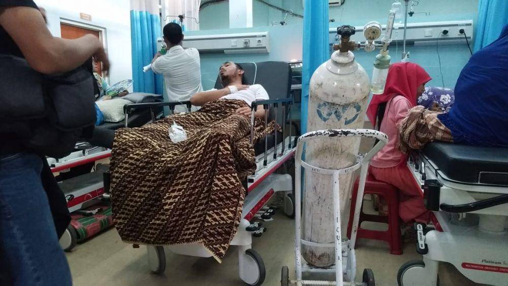 Teuku Dedi Iskandar, wartawan LKBN Antara Biro Aceh Barat terbaring di rumah sakit (Dok. Istimewa)