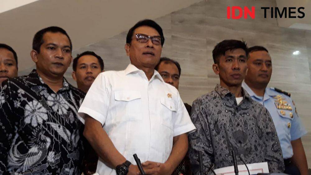 Kepala Staf Kepresidenan Moeldoko di Gedung KSP, Jakarta Pusat, Jumat 20 Januari 2020 (IDN Times/Teatrika Handiko Putri)