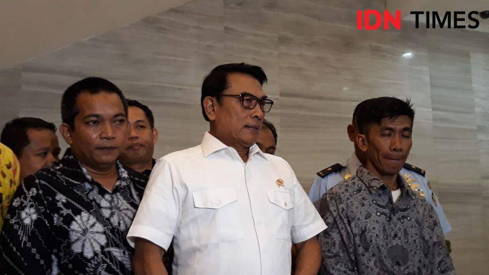 Kepala Staf Kepresidenan Moeldoko di Gedung KSP, Jakarta Pusat, Jumat 20 Januari 2020. (IDN Times/Teatrika Handiko Putri)