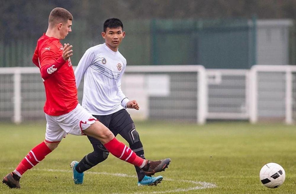 Bek kiri Garuda Select, Edgard Amping. (Dok. Mola TV)