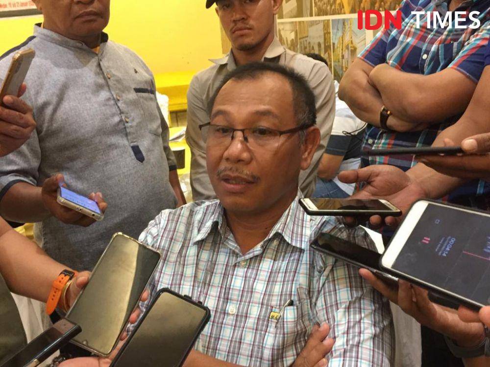 Akhyar Nasution mengikuti uji kelayakan dan kepatutan sebagai bakal calon Wali Kota Medan di Golkar Sumut (IDN Times/Prayugo Utomo)